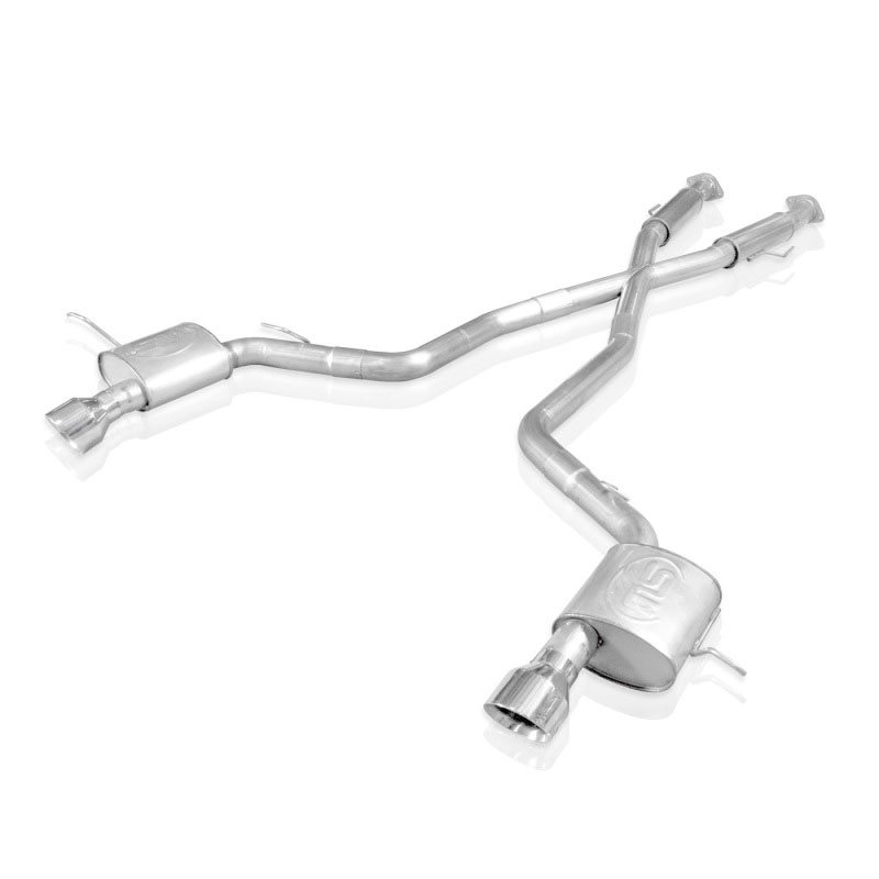 Stainless Works JEEP64CB-S | Jeep Grand Cherokee SRT8 S-Tube Exhaust with X-Pipe; 2012-2018