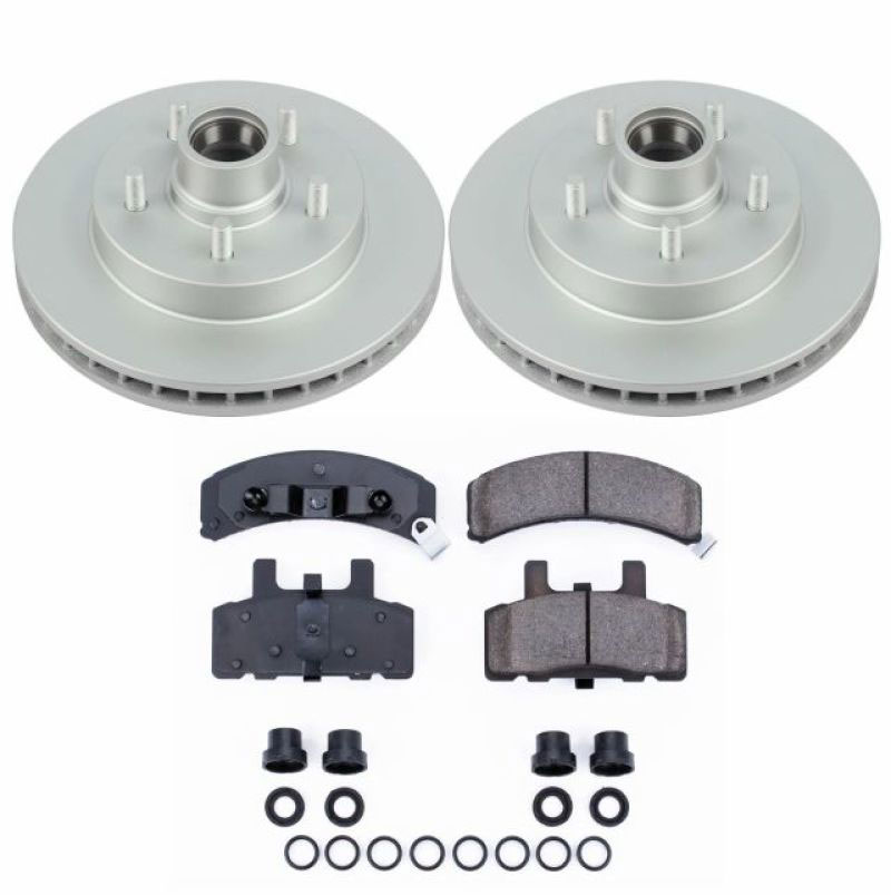 PowerStop crk1990 | Power Stop 95-99 Chevrolet C1500 Front Z17 Evolution Geomet Coated Brake Kit; 1995-1999