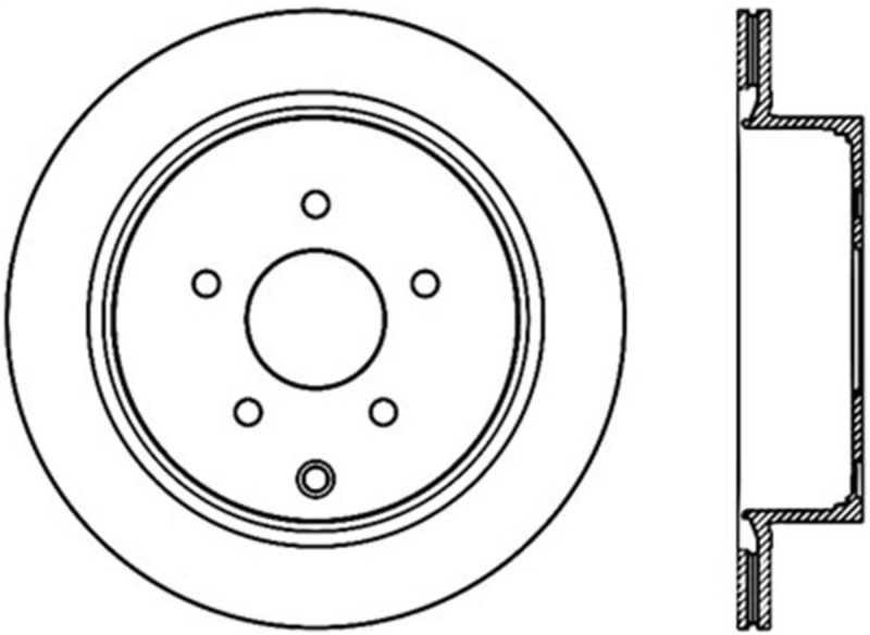 Stoptech 120.42078CRY | StopTech Infiniti FX35 Premium Cryostop Rotor, Rear; 2003-2012