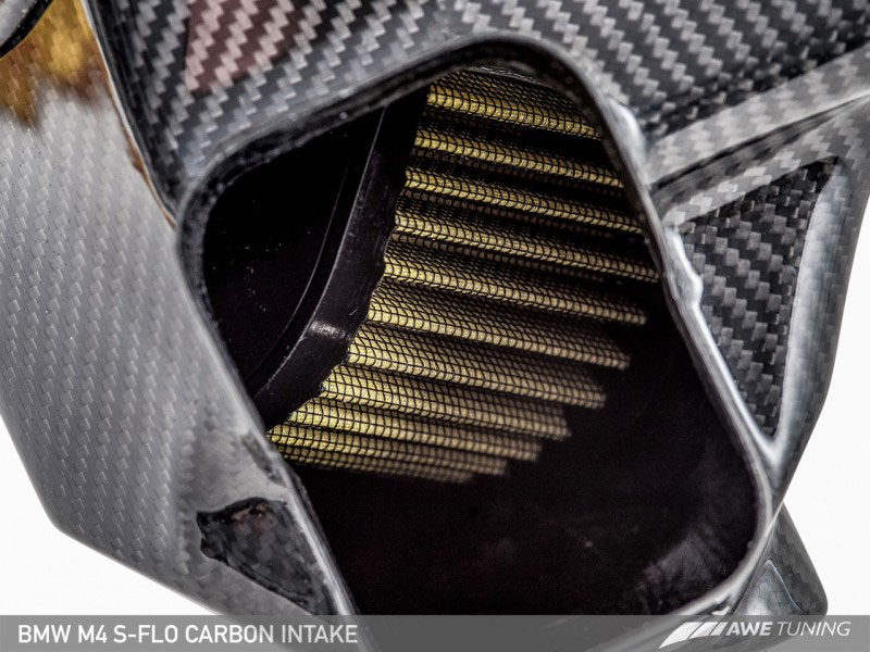 AWE Tuning 2660-13038 | BMW M4 3.0L Turbo F8X S-FLO Carbon Intake; 2015-2020