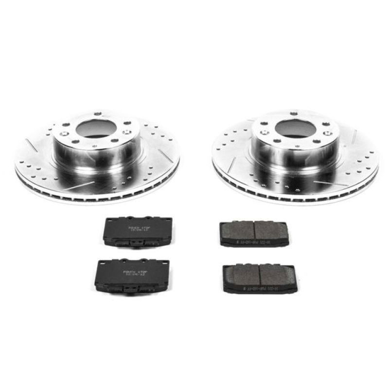 PowerStop k4833 | Power Stop 93-95 Mazda RX-7 Front Z23 Evolution Sport Brake Kit; 1993-1995