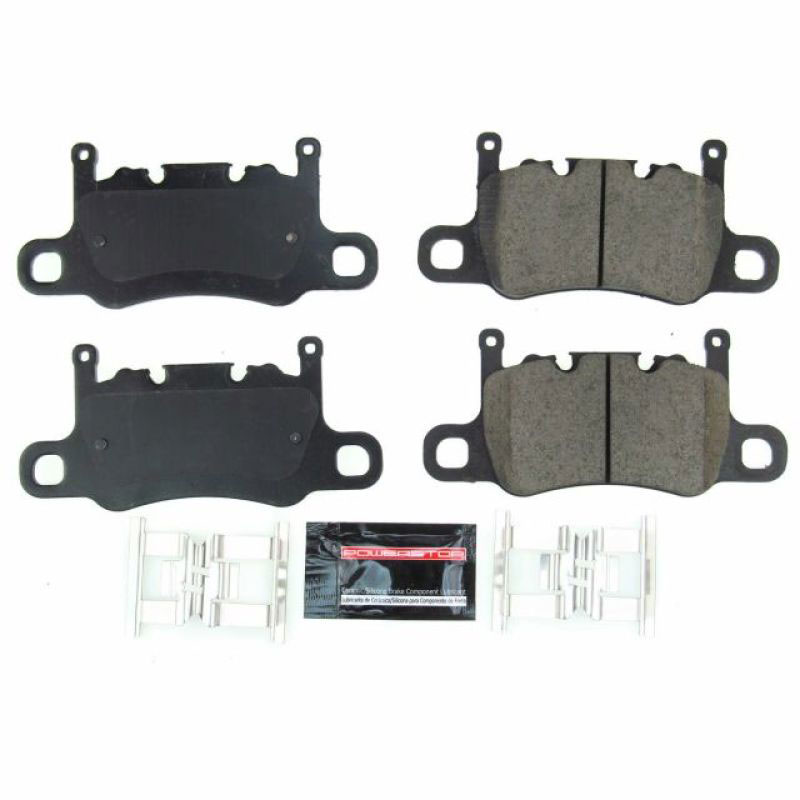 PowerStop z23-2046 | Power Stop 2017 Porsche Panamera Rear Z23 Evolution Sport Brake Pads w/Hardware; 2017-2017