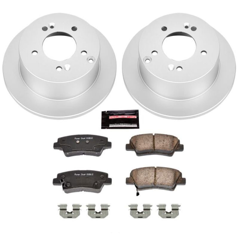 PowerStop crk5395 | Power Stop 08-10 Hyundai Sonata Rear Z17 Evolution Geomet Coated Brake Kit; 2008-2010