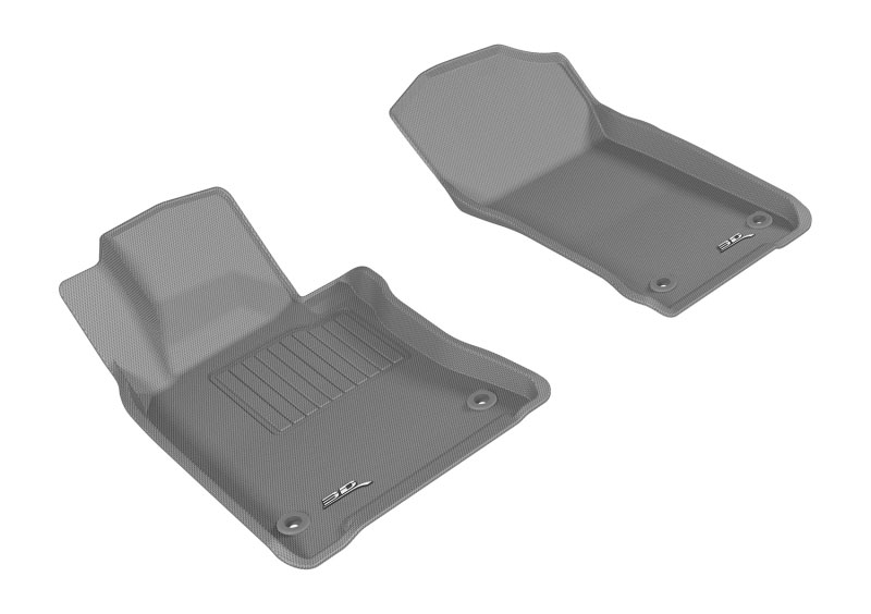 3D Maxpider l1in02711501 | 3D MAXpider 2017-2019 Infiniti Q60 Kagu 1st Row Floormat - Gray; 2017-2019