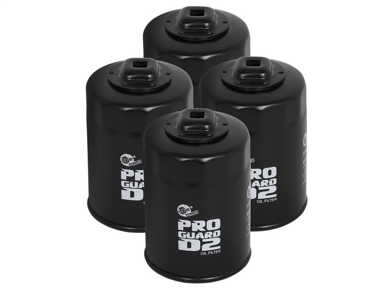 aFe 44-LF025-MB | ProGuard D2 Oil Filter (4 Pack) 11-13 Ford F-150 V6 3.5/3.7L / V8 5.0L (w/ 3/8in Ratchet Drive); 2011-2013