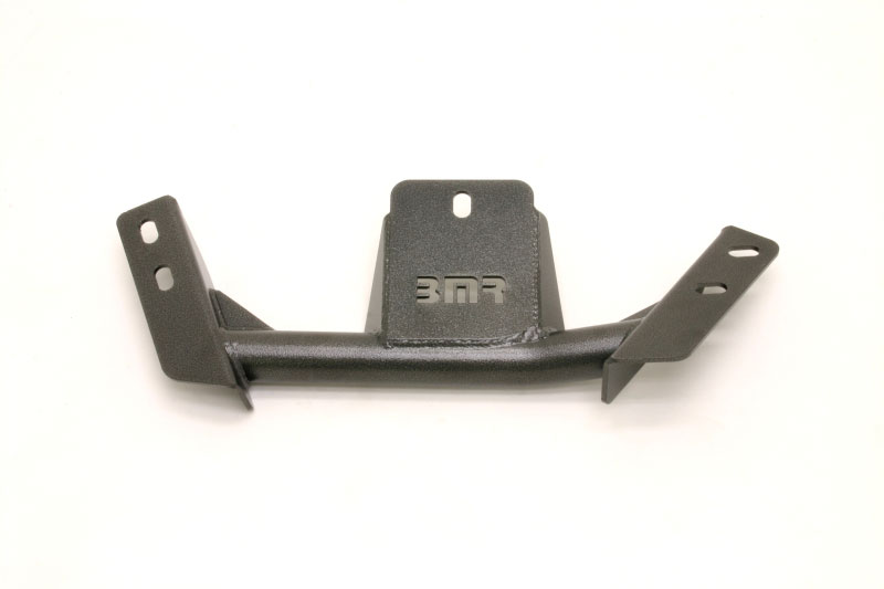 BMR Suspension TCC025H | BMR Transmission Conversion Crossmember TH350 / PG Firebird V8 Black Hammertone; 1984-1992