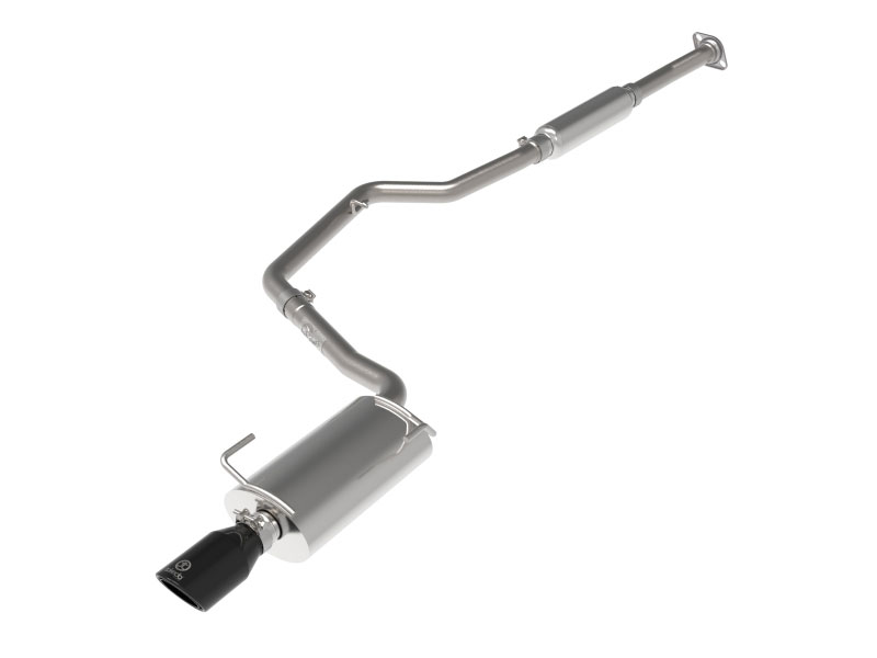 aFe 49-36052-b | POWER Takeda 12-16 Subaru Impreza 2.0L 2.5in 304SS CB Exhaust w/ Black Tips; 2012-2016