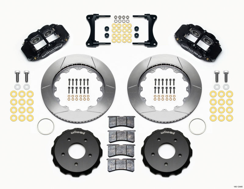 Wilwood 140-12440 | Narrow Superlite 4R Front Hat Kit 14.00in 2007-Up Jeep Wrangler; 2007-2021