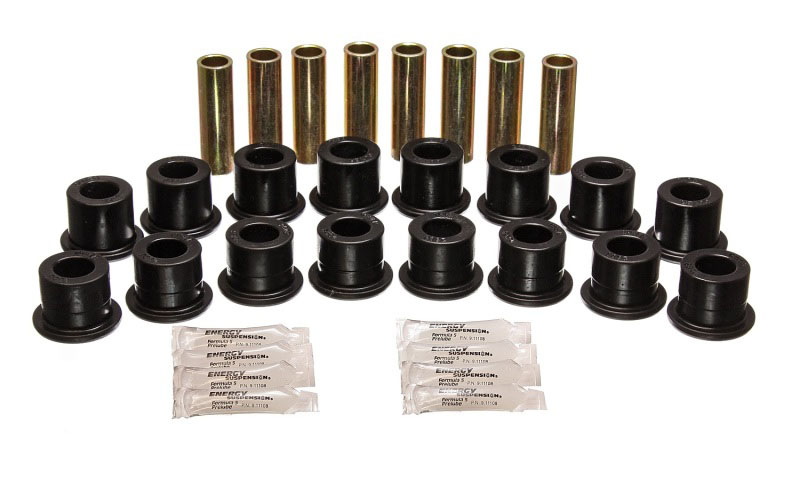 Energy Suspension 3.3189g | 94-06 Hummer H1 Black Front & Rear End Control Arm Bushing Set; 1994-2006