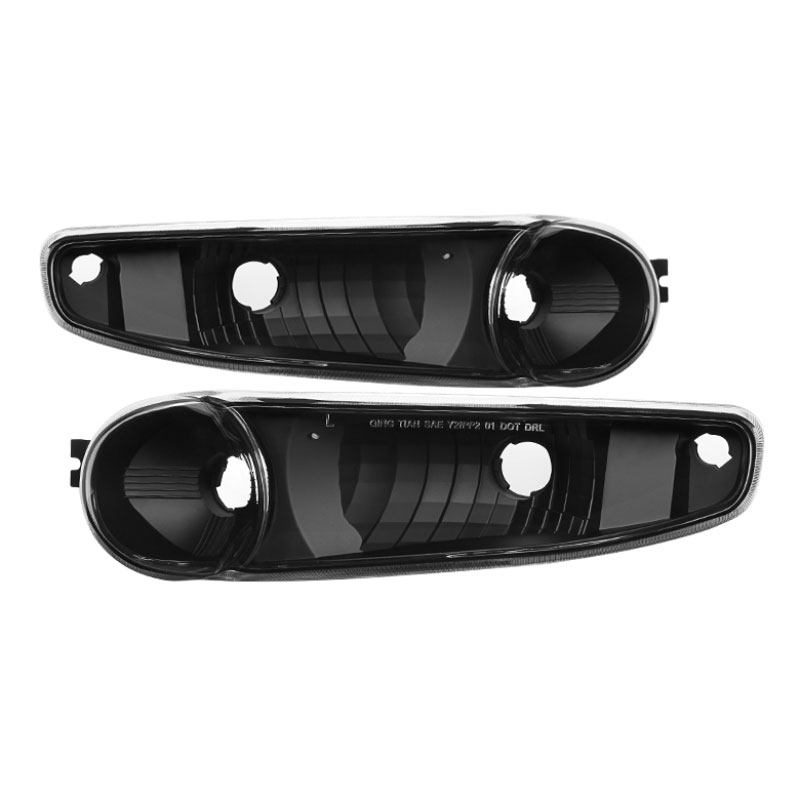 SPYDER 9029356 | Xtune GMC Sierra Denali 00-06 Bumper Lights Black CBL-JH-GD00-BK; 2000-2006