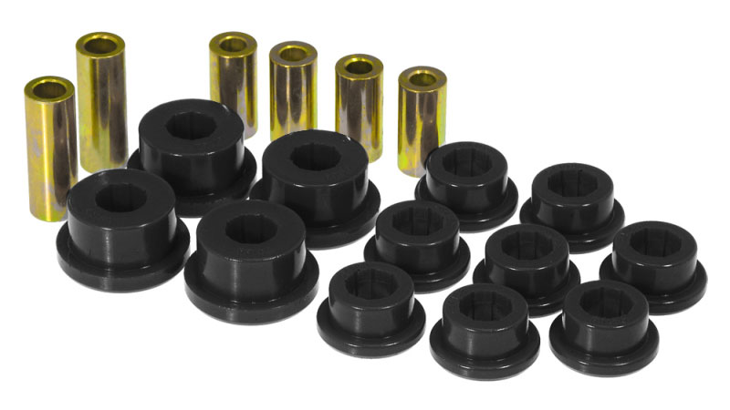 Prothane 13-201-BL | 95-99 Mitsubishi Eclipse Front Upper/Lower Control Arm Bushings - Black; 1995-1999