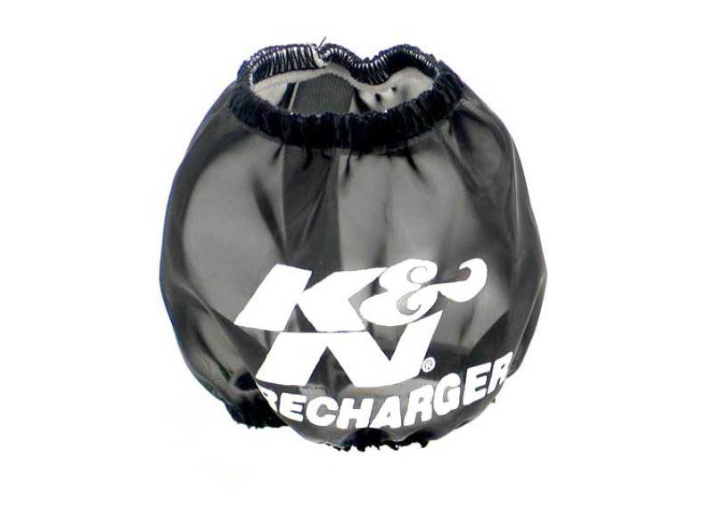 K&N Engineering 228028pk | K&N Universal Precharger Round Tapered Air Filter Wrap Black 3in Base ID x 2in Top ID x 3in H