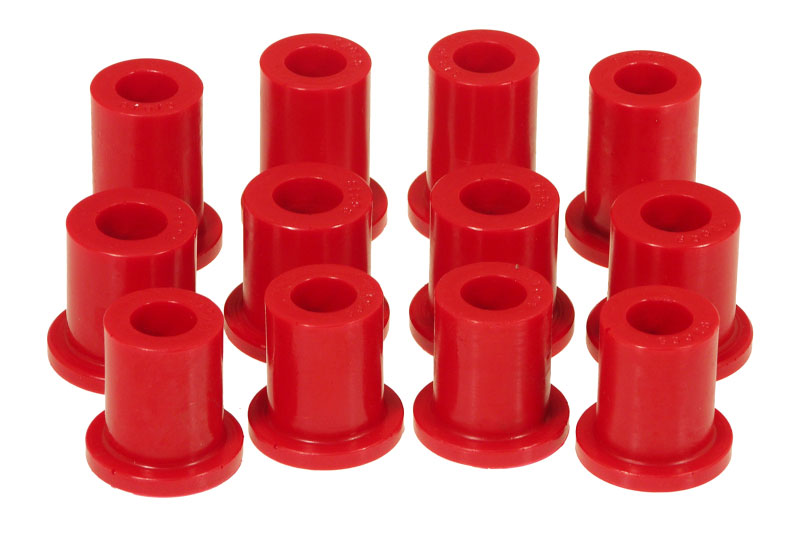 Prothane 4-1006 | 79-93 Datsun D50 2wd Spring & Shackle Bushings - Red; 1979-1993