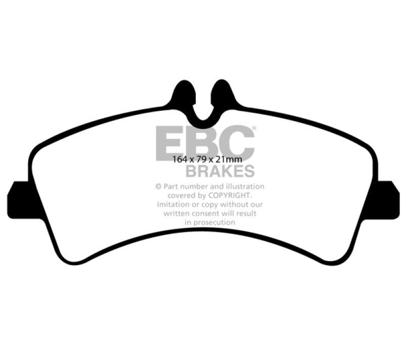 EBC ud1318 | 07+ Dodge Sprinter 3500 DRW Ultimax2 Rear Brake Pads; 2007-2023