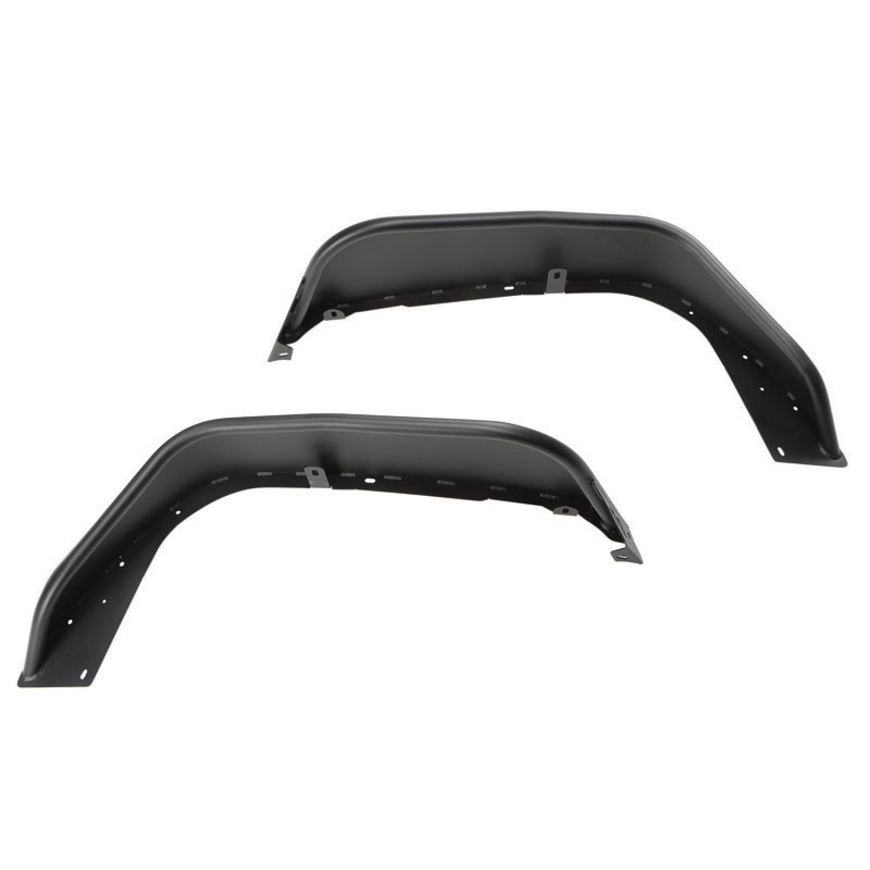 Rugged Ridge 11615.71 | HD Steel Tube Fenders Front Pair Black 18-19 JL; 2018-2024