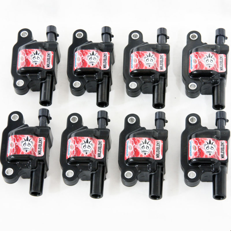 Granatelli Motor Sports 28-0513-cpm | Granatelli 05-17 GM LS1/LS2/LS3/LS4/LS5/LS6/LS7/LS9/LSA Malevolent Coil Packs - Black (Set of 8); 2005-2017