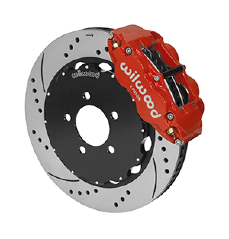 Wilwood 14014681dr | Forged Narrow Superlite 6R Front Big Brake Kit 14.00in Red 03-11 Crown Victoria; 2003-2011