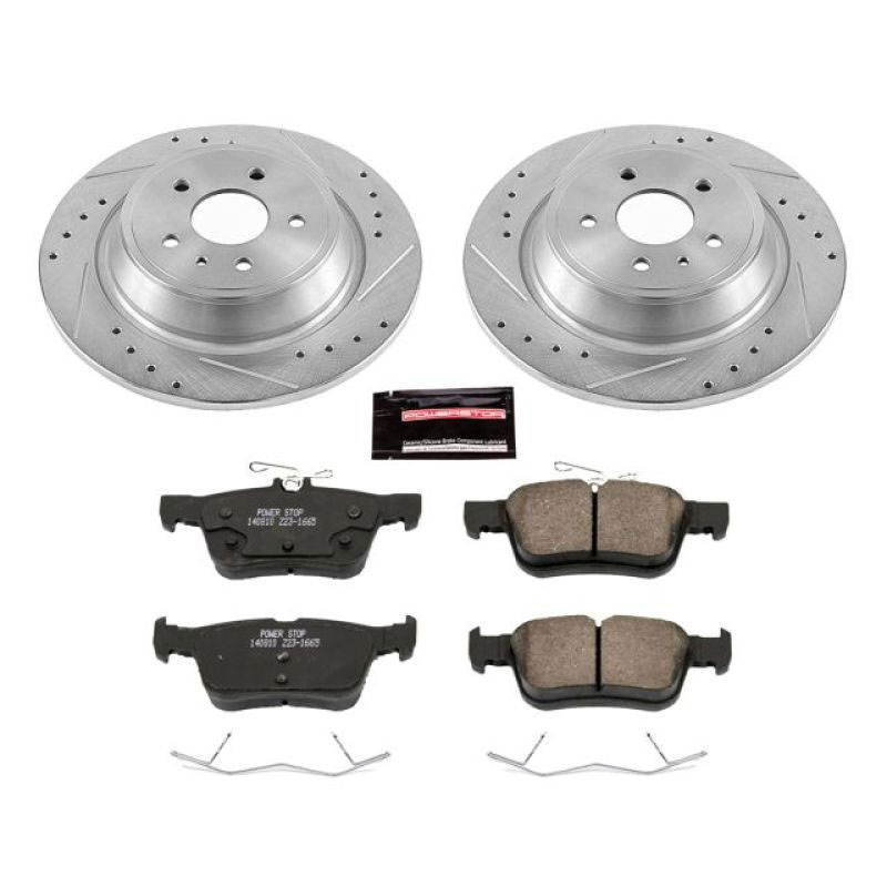 PowerStop k6817 | Power Stop 13-19 Ford Fusion Rear Z23 Evolution Sport Brake Kit; 2013-2019