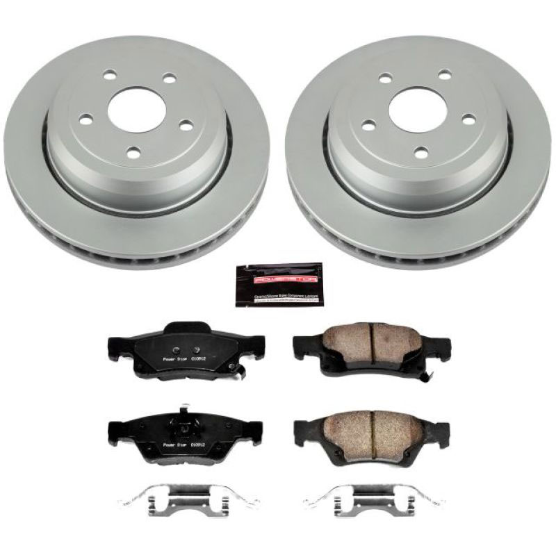 PowerStop crk5953 | Power Stop 11-19 Dodge Durango Rear Z17 Evolution Geomet Coated Brake Kit; 2011-2019