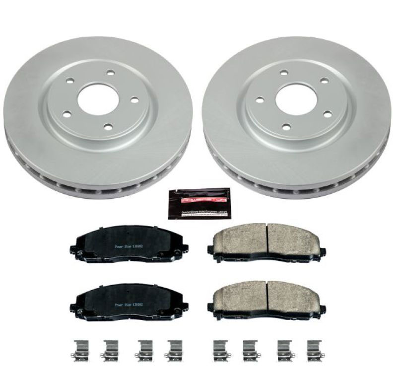 PowerStop crk5959 | Power Stop 17-19 Chrysler Pacifica Front Z17 Evolution Geomet Coated Brake Kit; 2017-2019