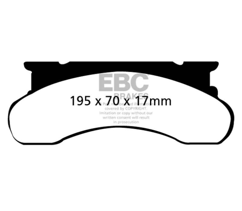 EBC ud120 | 77-91 Ford Econoline E250 4.6 Ultimax2 Front Brake Pads