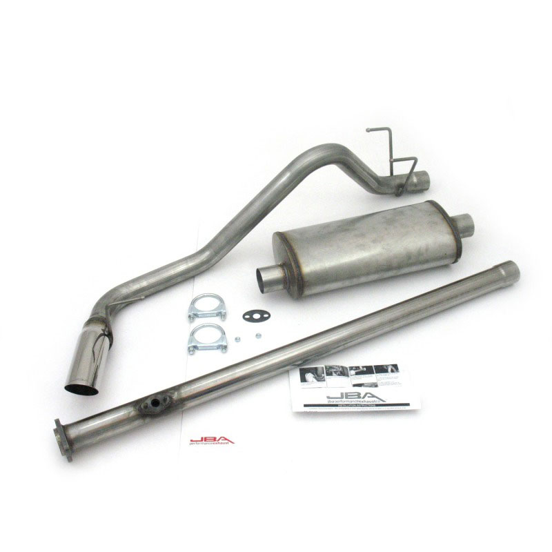 JBA 40-9012 | 95-99 Toyota Tacoma (Xtra Cab) 2.4L/2.7L 409SS Pass Side Single Exit Cat-Back Exhaust; 1995-1999