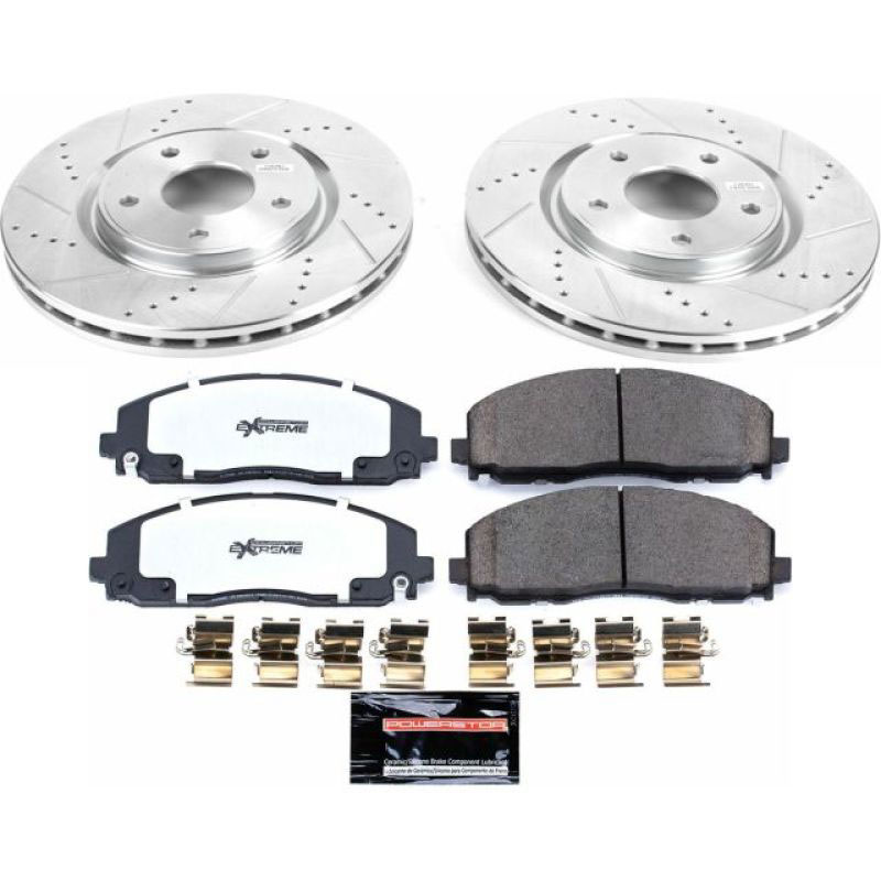 PowerStop k5959-36 | Power Stop 17-19 Chrysler Pacifica Front Z36 Truck & Tow Brake Kit; 2017-2019