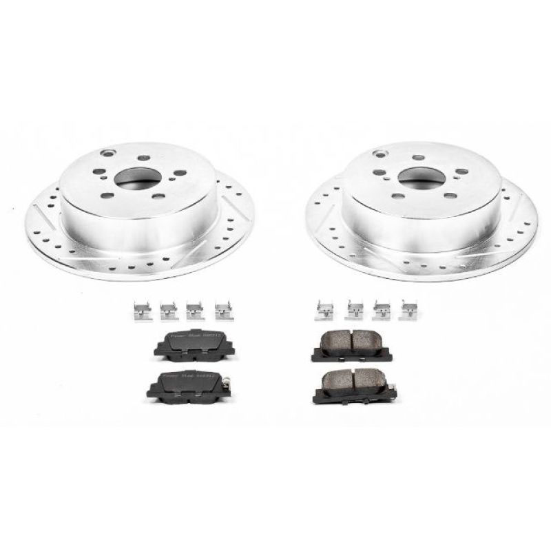 PowerStop k2319 | Power Stop 05-10 Scion tC Rear Z23 Evolution Sport Brake Kit; 2005-2010