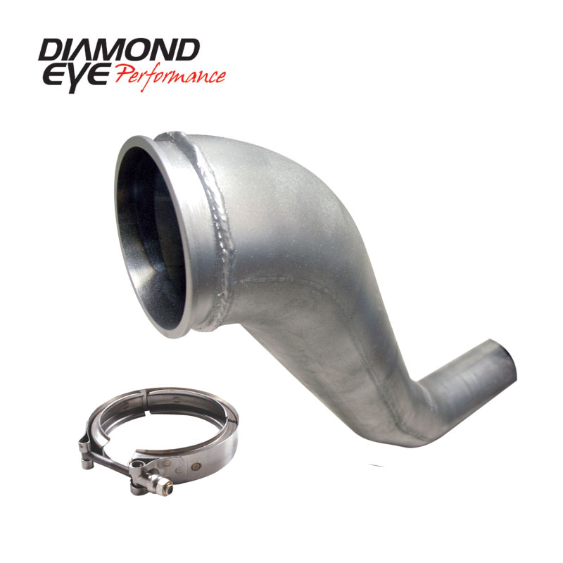 Diamond Eye Performance 221043 | Diamond Eye KIT 4in DWNP HX40 TURBO-DIRECT FLANGE W/ V-Band CLAMP AL DODGE 94-02; 1994-2002