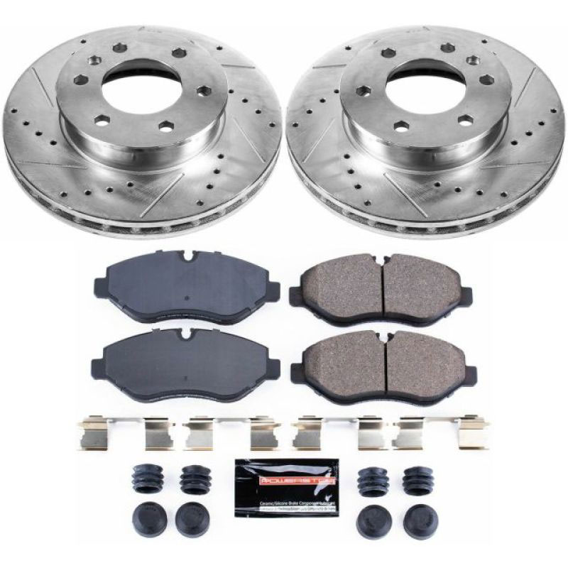 PowerStop k6236 | Power Stop 07-09 Dodge Sprinter 2500 Front Z23 Evolution Sport Brake Kit; 2007-2009