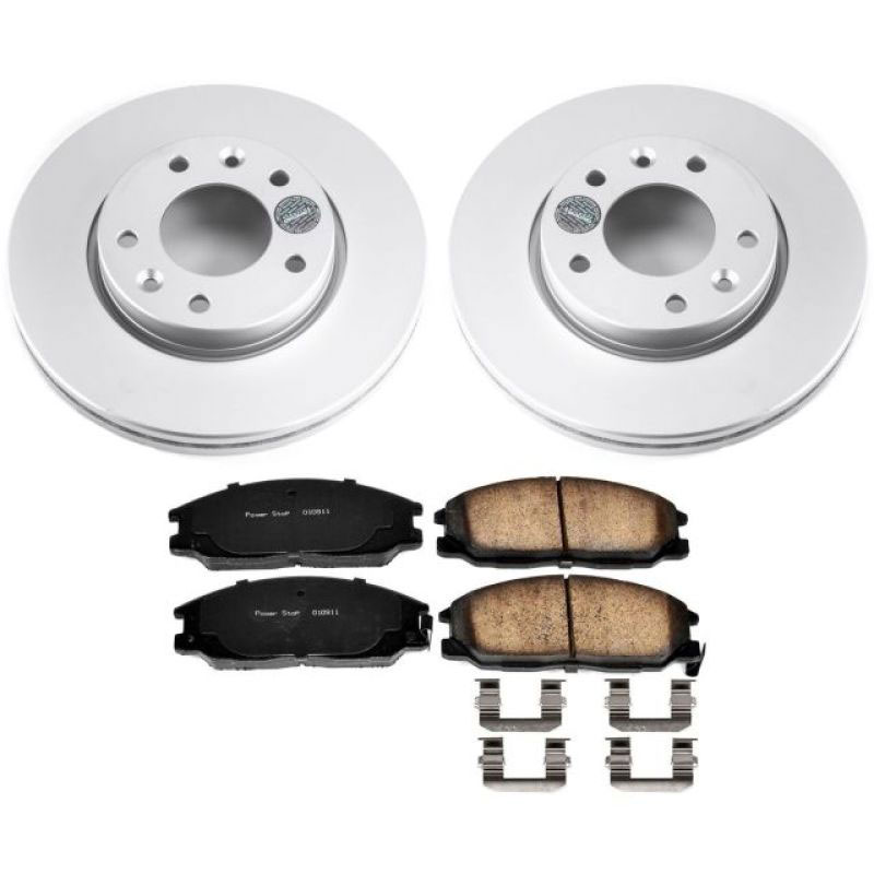 PowerStop crk5252 | Power Stop 02-04 Kia Sedona Front Z17 Evolution Geomet Coated Brake Kit; 2002-2004