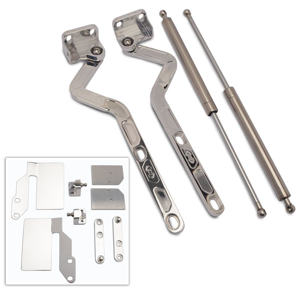 Eddie Motorsports ms14928p | EDDIE MOTORSPORTS Billet Hood Hinges Polished; 1981-1987