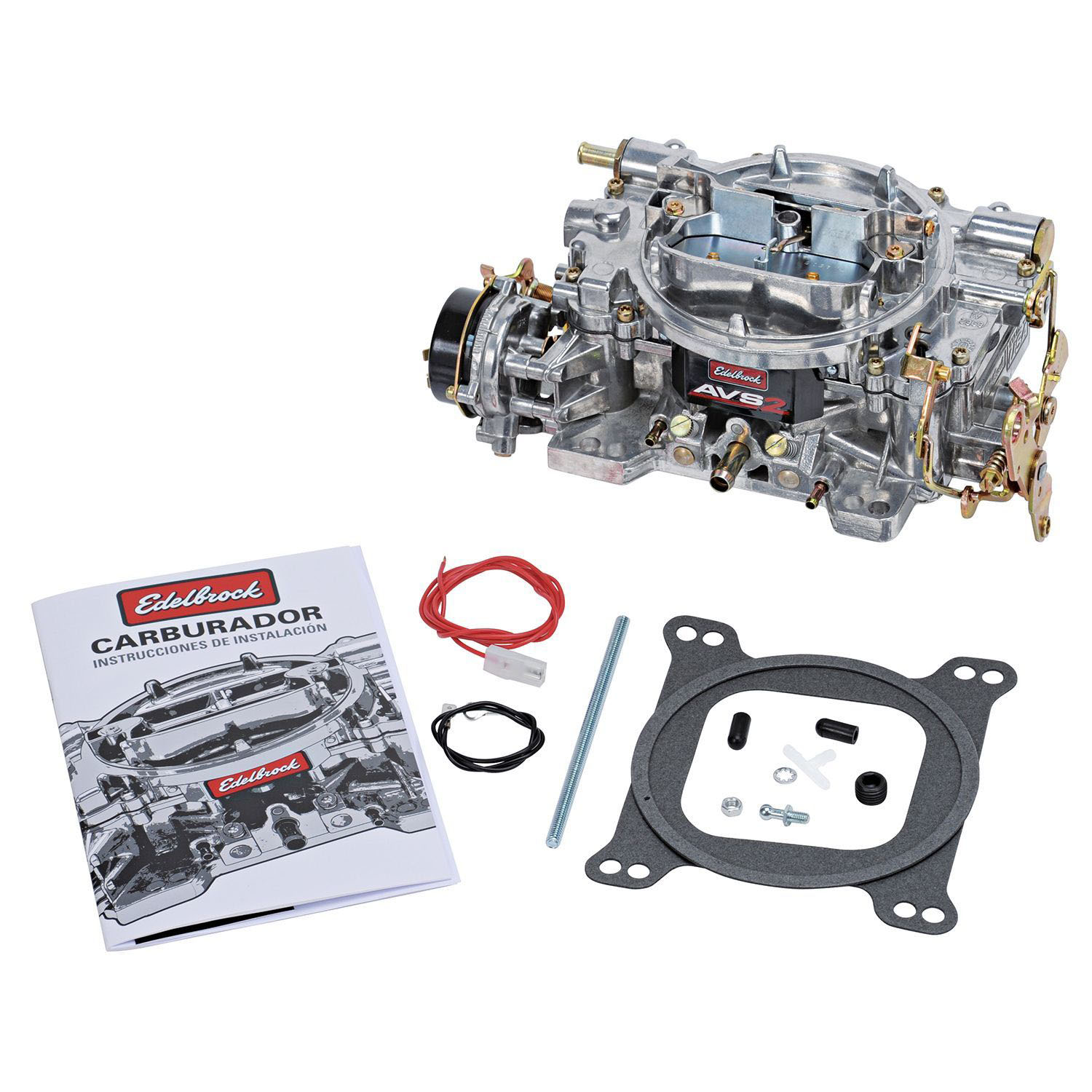 Edelbrock 1901 | AVS2 500 CFM Carburetor w/Electric Choke Satin Finish (Non-EGR)