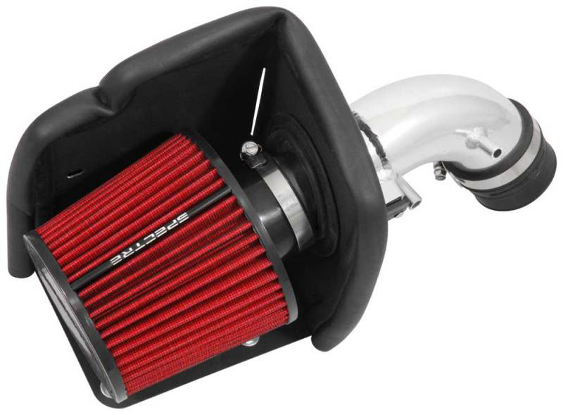 Spectre 9054 | 08-16 Ford Fiesta 1.6L Air Intake Kit - Polished w/Red Filter; 2008-2016