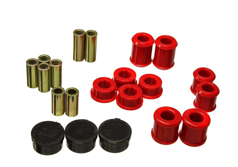 Energy Suspension 8.3136r | 93-98 Toyota Supra Rear Control Arm Bushing Set - Red; 1993-1998