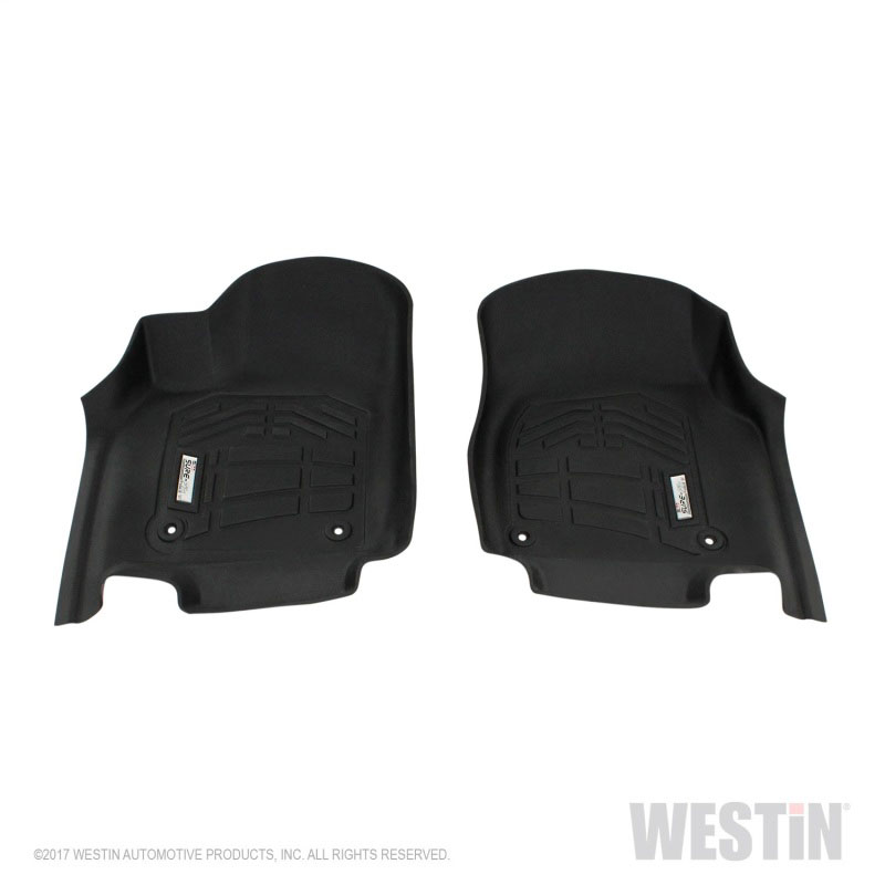 Westin 72-110094 | 2013-2018 Dodge/Jeep Durango Wade Sure-Fit Floor Liners Front - Black; 2013-2018