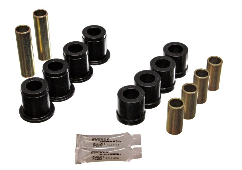 Energy Suspension 7.3102g | 87-95 Nissan Pathfinder 2WD/4WD Black Front Control Arm Bushing Set; 1987-1995