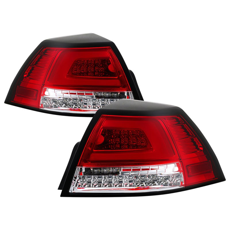 SPYDER 5086075 | Spyder Pontiac G8 08-09 Version 2 Light Bar LED Tail Lights - Red Clear- ALT-YD-PG808V2-LB-RC; 2008-2009