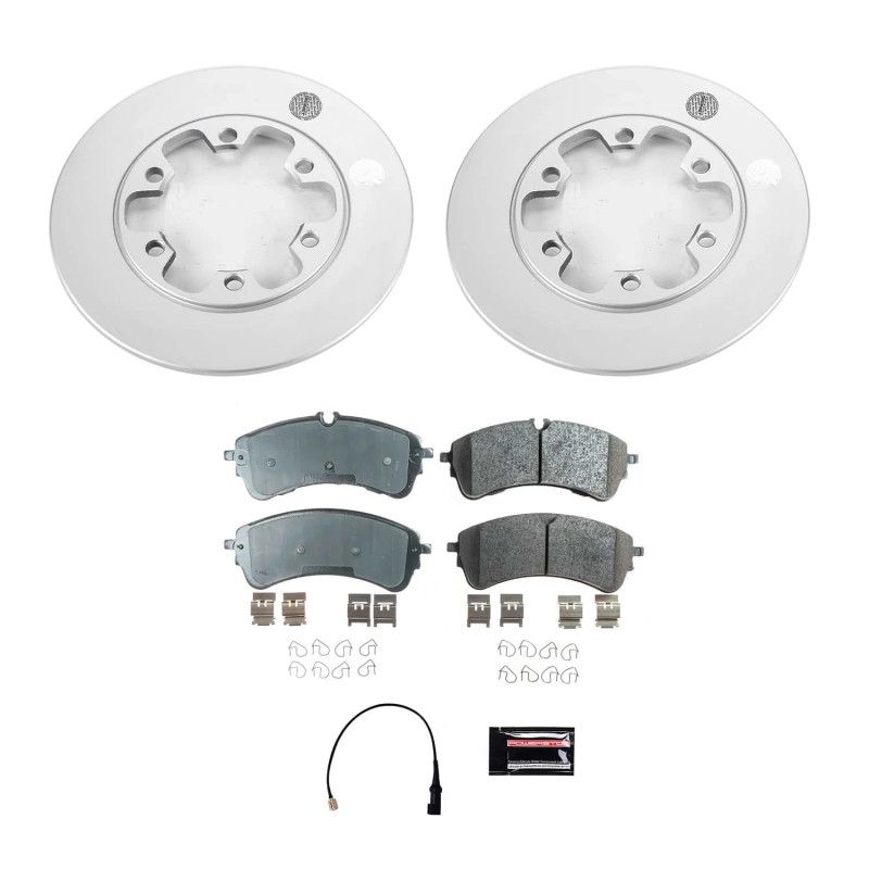 PowerStop crk8991 | Power Stop 2021 Ford Transit-150 Rear Z17 Coated Brake Kit