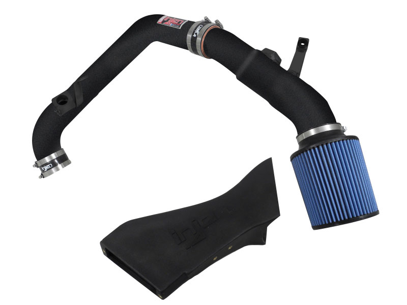 Injen SP1126WB | Short Ram Intake BMW (E90/92) 335i/ix L6 3.0L Turbo N55 Tuned Intake w/MR Tech., Air Fusion, front air scoop and Nano-Fiber Dry Filters, Wrinkle Black; 2011-2011