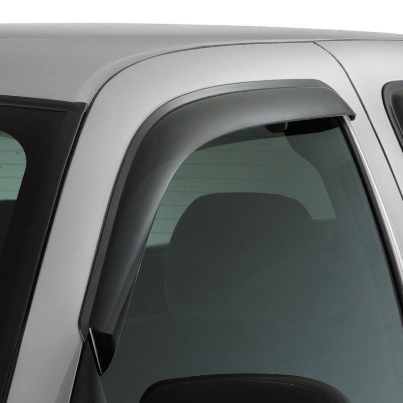 AVS 92445 | 16-18 Nissan Titan XD Standard Cab Ventvisor Outside Mount Window Deflectors 2pc - Smoke; 2016-2018