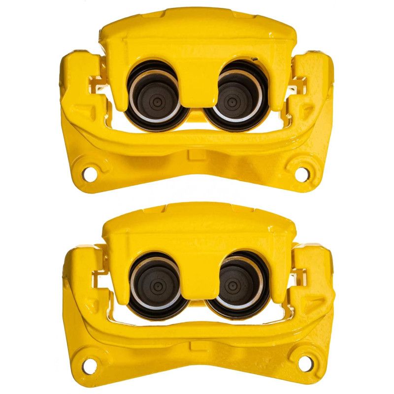 PowerStop s7084ylw | Power Stop 17-20 Toyota 86 Front Yellow Caliper w/Bracket (Pair); 2017-2020