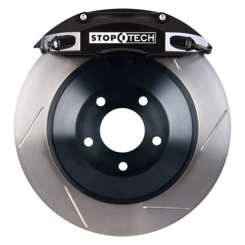 Stoptech 82.241.0041.51 | StopTech Dodge Magnum Big Brake Kit ST-40 Black Calipers & 1-Piece No Coating Slotted Rotors, Rear; 2005-2008