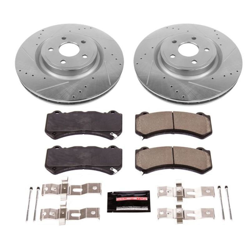 PowerStop k5957 | Power Stop 18-19 Dodge Durango Front Z23 Evolution Sport Brake Kit; 2018-2022