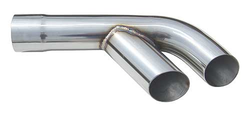 Pypes Exhaust EVT16 | Pypes 64-65 72 Pontiac GTO 2.5" Stainless Exhaust Splitters (pair); 1964-1965