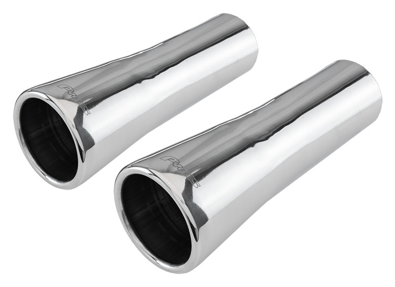 Pypes Exhaust EVT40 | Pypes 2.5 TRUMPET TIPS stainless; 1966-1968