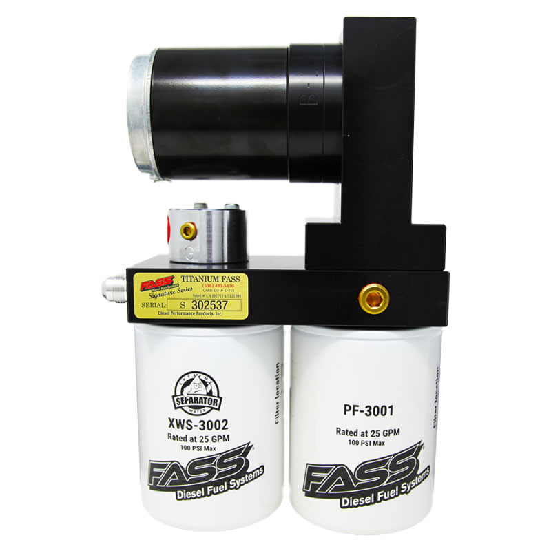 FASS Fuel Systems TSD07100G | FASS 05-12 Dodge 2500/3500 Cummins 100gph Titanium Signature Series Fuel Air Separation System; 2005-2012