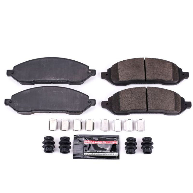 PowerStop z23-1022 | Power Stop 04-07 Ford Freestar Front Z23 Evolution Sport Brake Pads w/Hardware; 2004-2007