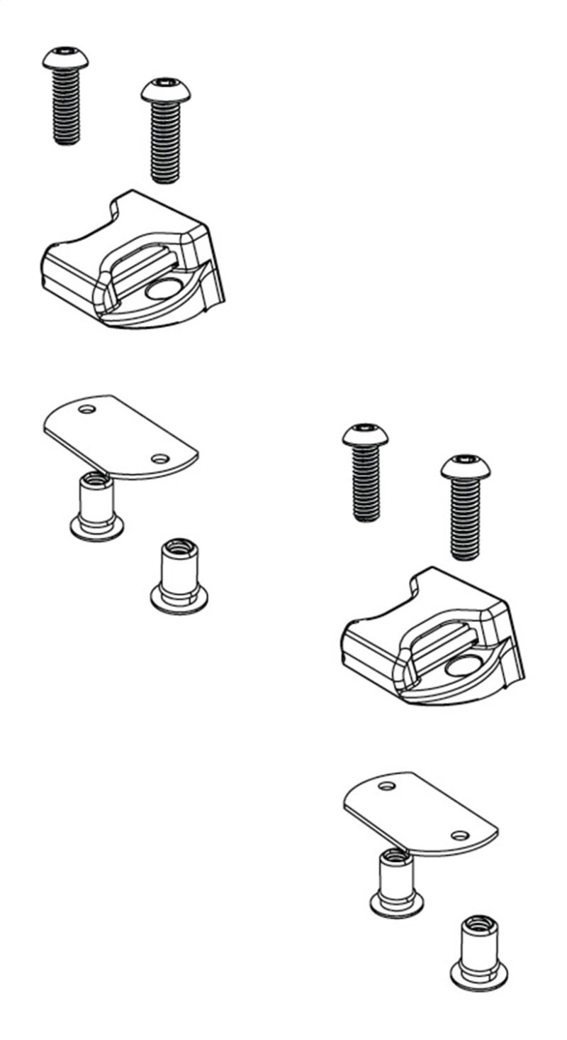 BAK parts-356a0002 | BAK BAKFlip Top Side Buckle End Clips Qty 2 (w/ Hardware)