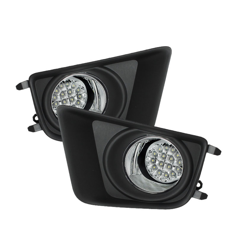 SPYDER 5075154 | Spyder Toyota Tacoma LED Fog Lights - Clear - (FL-LED-TTA2012-C); 2012-2013